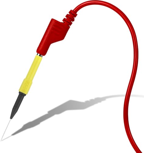 Image of 19pcs Test Back Probe Pin,0.7mm Test Probes Pins Insulation Piercing Needle Wire Piercing Probes Insulation Back Probe Non-Destructive Pin, Multimeter 4mm Banana Socket for Car Tester
