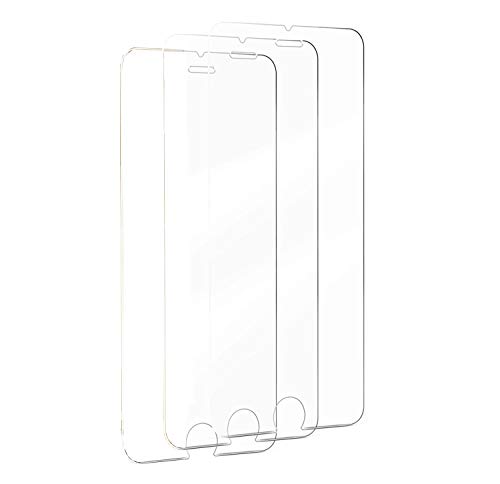 HILDA Screen Protector for iPhone 8 Plus 7 Plus [3 Pack],2.5D Edge Tempered Glass for iPhone 7 plus, iPhone 8 plus,Anti-Scratch,Case Friendly,Siania Retail Package