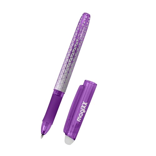 Online MagiXX Bolígrafo de gel morado con grosor de trazo de 0,7 mm, bolígrafo borrable para aprender a escribir y para la oficina, juego de bolígrafos borrables para estudiantes, estudiantes