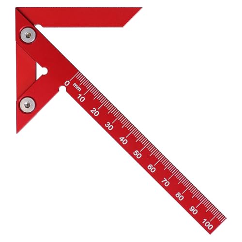 Ángulo de centrado, buscador central, calibrador de líneas de 105 mm, 45° 90°, ángulo de centrado de metal de aluminio, herramienta de medición central, herramienta de medición de taladro, herramienta