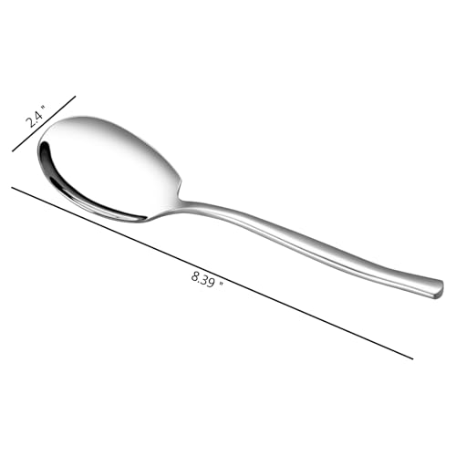 Cucharas de servir de acero inoxidable con diseño robusto para hostelería 3