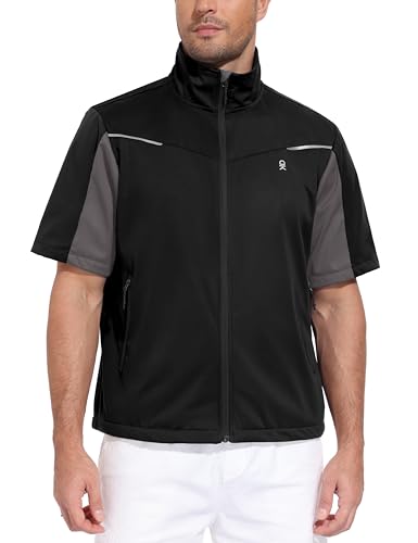 Image of Little Donkey Andy Men's Short Sleeve Softshell Golf Jacket