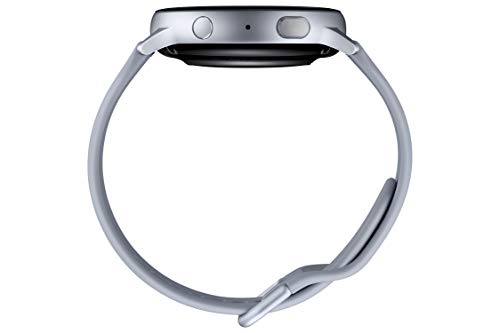 Image of Samsung Galaxy Watch Active 2 (Bluetooth, 44 mm) - Silver, Aluminium Dial, Silicon Straps