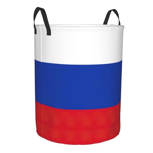 Panier à linge imprimé drapeau russe - Solution idéale pour ranger vos couvertures en chambre