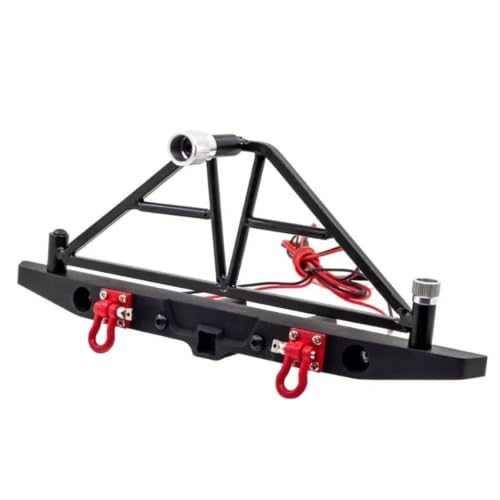 Pare-chocs arrière en métal avec lumières pour Axial SCX10 III et TRX4 1/10