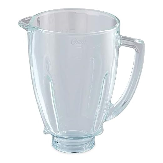 Oster Repuesto Vaso para Batidora de Vaso Oster 4655/6805, Vidrio, 1.5L