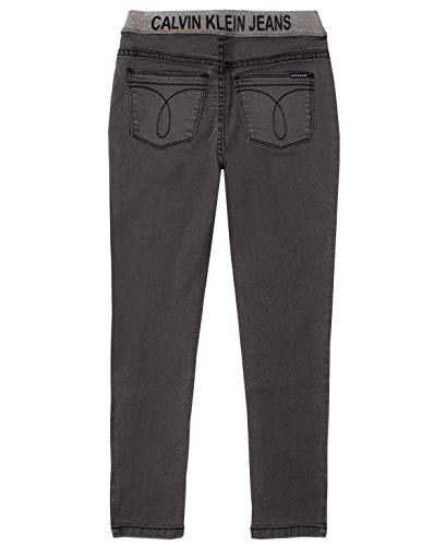 Calvin Klein Girls' Stretch Denim Jeans & Jeggings, Full-Length Skinny Fit Pants with Pockets2