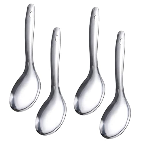 Cabilock 4Pcs Rice Spoon Ergonomic Rice Spatulas for Effortless Serving Kitchen Accessory for Home Restaurant Use Convenient and Reusable Rice Paddle