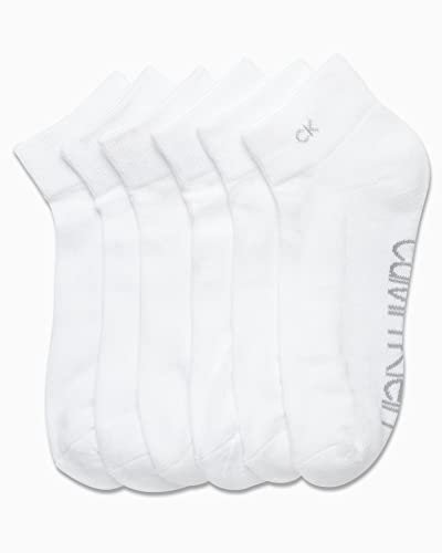 Calvin Klein Women's Quarter Socks - 6 Pack Cushioned Athletic Ankle Socks for Women - Women's Sports Socks (Size: 4-10)2