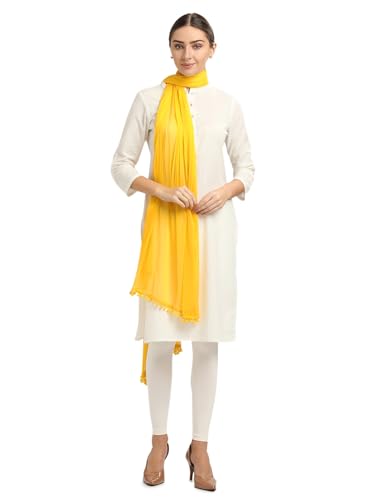 Image of Morrio Chiffon Solid Dupatta For Women
