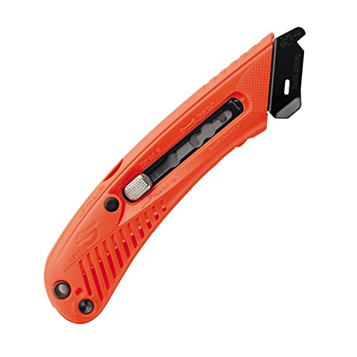 Comparison: Best Left Handed Knives 10 Pacific Handy Cutter S5L Safety Cutter, Left Handed Retractable Utility Knife, Ergonomic Film Cutter, Bladeless Tape Splitter, Steel Guard, Safety, Damage Protection, Warehouse & In-Store Cutting, Red