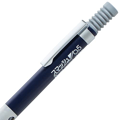 Image of Pentel Smash Drafting Mechanical Pencil (0.5mm) - Special Edition Silver and Navy w /Tube
