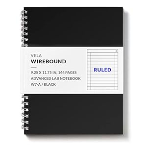 Vela Sciences W7 Laborbuch mit Spiralbindung