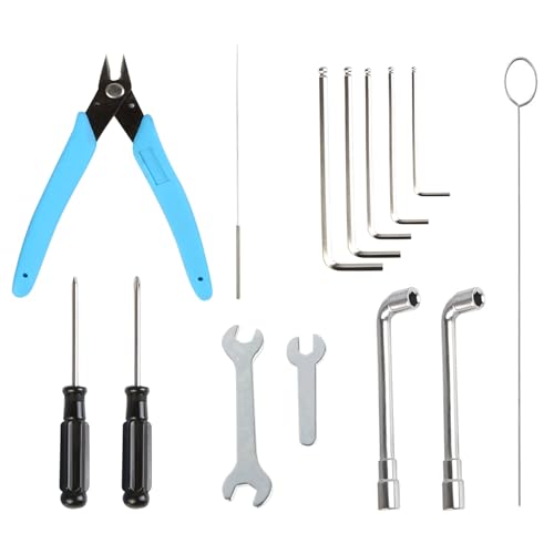 3D Printer Tool Kit for Creality Official 14 Pcs in 3D Printing Tool Wrap Kit, Tool Kit with Includes pliers, Allen wren