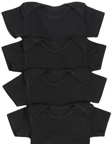 ToBeInStyle Babys' 4 Pack Short Sleeve One-Piece Bodysuit4