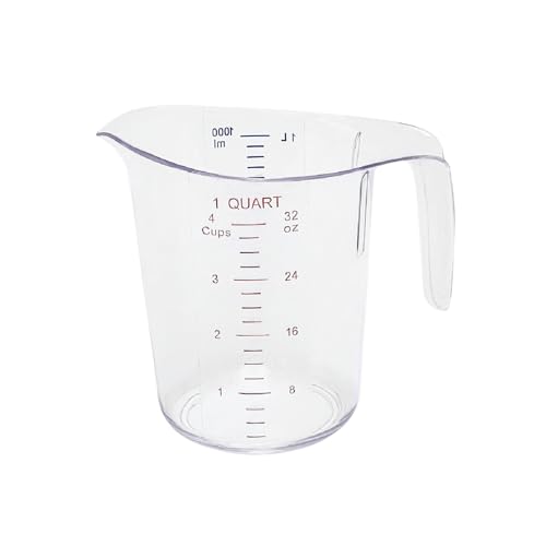 Vaso medidor plástico CAC China 1 Qt miniatura 1