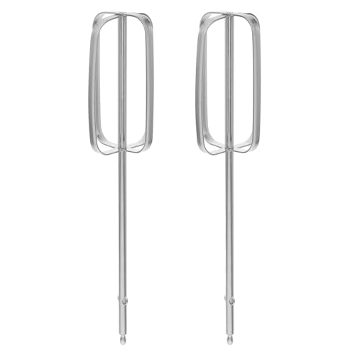 MUCKLILY Accesorios para Batidora De Mano Varillas De Acero Inoxidable 304 Compatibles con Taladros Eléctricos para Mezclar Huevos Y Masa con 4 Hojas para Cocina Y Repostería
