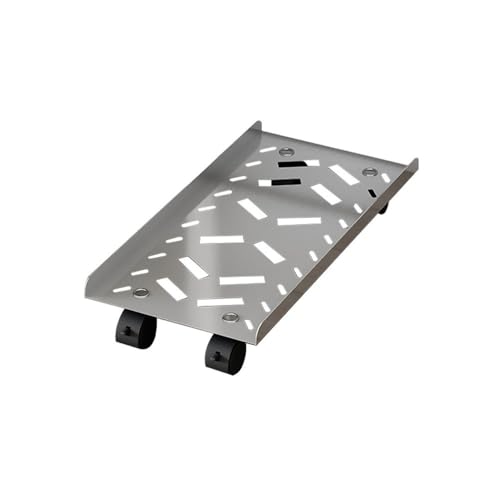 Soporte para CPU móvil de acero inoxidable con 4 ruedas giratorias, ideal para torres de PC y gaming, tamaño mediano miniatura 1