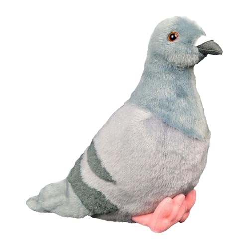 Duroecsain Palomas de peluche, muñeca decorativa realista, juguete de pájaro, figura de palomas, para bebé, niña, habitación infantil, Pascua, Navidad, cumpleaños, sala de estar