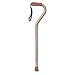 Drive Medical Foam Grip Offset Handle Walking Cane, Bronze