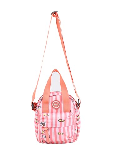 Image of PB Pearlbags Soft Crossbody Shoulder Or Hand Bag or Sling bag Water Resistant Anti Fall Stationery Storage Bag Handbag Clutch Bag Sweet Birthday Gift For 5-10 Years Children Students Girls