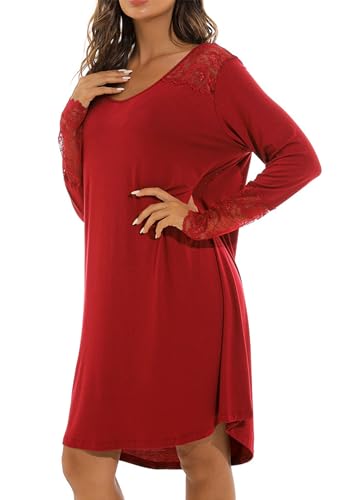 Chemise de sommeil à manches longues pour des soirées cocooning et douces
