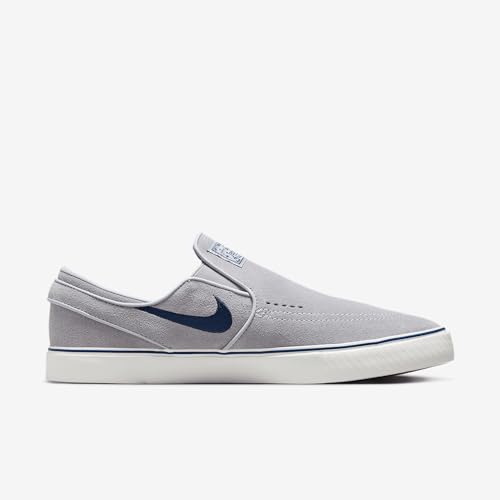 Nike SB Janoski+ Slip Skate Shoes (FN5893-002, Wolf Grey/Wolf Grey/Summit White/Navy)3