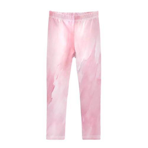 Bolaz Toddler Girls Leggings Printed Yoga Pants Leggings Pink Marble for Kids