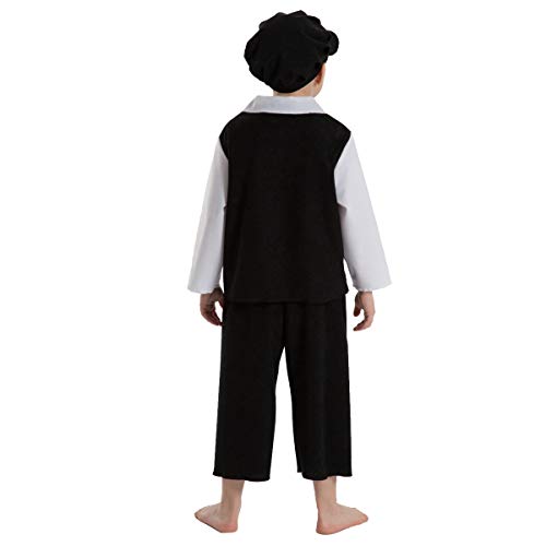 Charlie Crow Victorian Boy Costume for Kids 5-11 Years | Five Colours | Three Sizes.