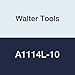 Walter Tools A1114L-10 10 mm HSS NC Spot Drill, 2.89 Length of Cut, 90 mm Extension Length, 170 mm Overall Length