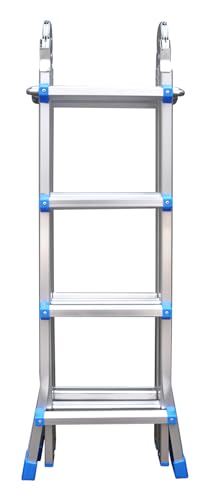 Multi-Purpose Telescopic Ladder, 4.2m, Folding, Extendable, 4 Step, Heavy Duty, for Home and Garden 7 Multi-Purpose Telescopic Ladder, 4.2m, Folding, Extendable, 4 Step, Heavy Duty, for Home and Garden - Image 7