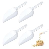 4 Stück Eisschaufel, Kunststoff Abwiegeschaufel Haushalts Mehlschaufel für Küchen, Bars, Buffets, Partys, Getreide, Futterschaufel Abfüllschaufel für Küche, Bar, Buffet, Party, Garten, Vielseitig
