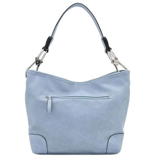Image of Hobo Shoulder Bag with Big Snap Hook Hardware