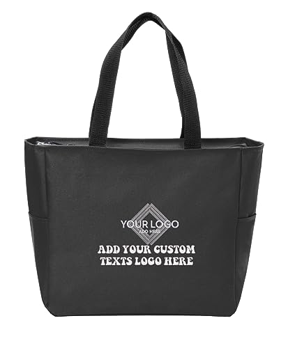 Bolsa Tote con cierre y costura personalizada miniatura 1