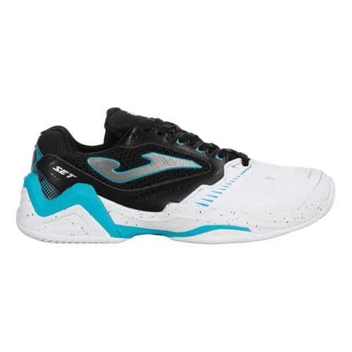 Men's Padel Set Shoe, White Black, 10 AU