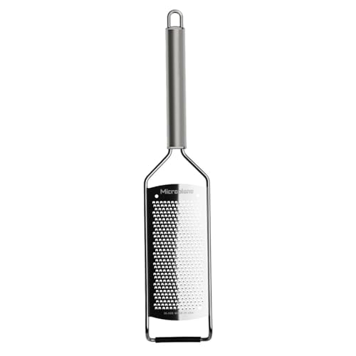 Microplane Professional Series Kitchen Grater new Fine for Hard Cheese, Citrus Fruits, Garlic, Chili, Cinnamon and Nutmeg with Stainless Steel Blades - Made in USA