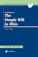 Anderson's The Simple Will in Ohio 2021-2022 Edition 1663326541 Book Cover