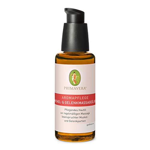 Preisvergleich Produktbild PRIMAVERA Aromapflege Muskel- und Gelenkmassageöl bio 50 ml - Aromaöl, Massageöl, Aromatherapie, ätherische Öle - Pflege beanspruchter Muskeln und Gelenke - vegan