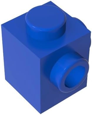 Gobricks GDS-1046 Brick Special 1x1 with Studs on 2 Adjacent Sides 50PCS Compatible with Lego 26604 6175968 6187572 MOC Components for Major Brick Brands Color:Blue 23