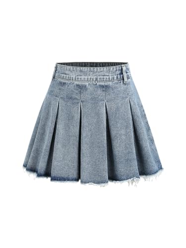 ★ ★ Women's Pleated Rinse Denim Skirt 47C717G N 31XXyHfOWRL.jpg