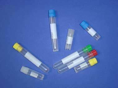 127277 Cryo.s Polypropylene Cryogenic Vial, Sterile, Round Bottom, Starfoot Base, External Thread Green Cap, ID Field, 4 mL Capacity (Pack of 300)