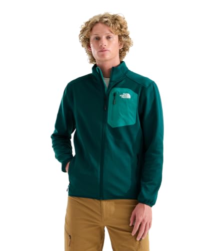 Image of THE NORTH FACE Men's Crest Full Zip Jacket | Water Repellent Fleece Coat, Double Layer Stand Collar & Zip Hand Pockets