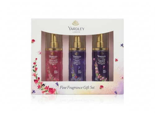 Image of Yardley London Fine Fragrance Gift Set for Women | Floral Perfume Mist Combo Pack of 3 (35 ml Each) | Long Lasting Body Spray | Ideal Gift for Women & Girls