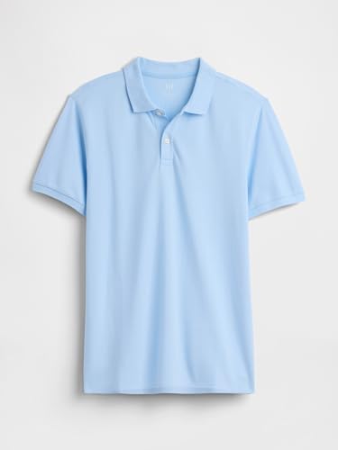Image of Gap Men Solid Regular fit Half Sleeve Collared Neck T-Shirt