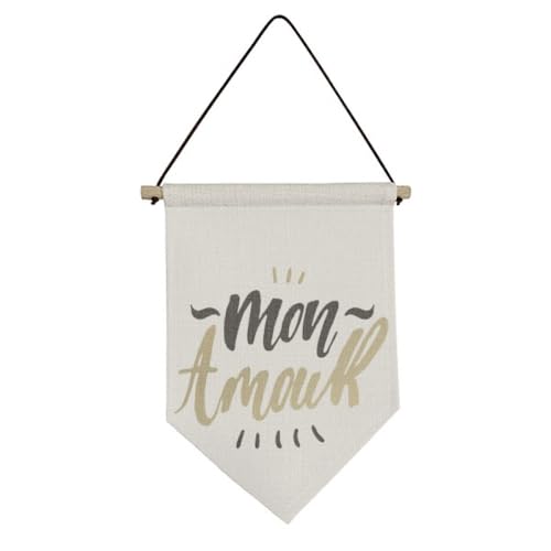 Bannière décorative en toile pour une chambre romantique