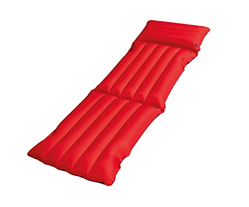 Happy People 78032 - Sitz-Liegematratze PVC-Mikrofaser Camping Pool Wasserliege Luftmatratze mit Beschichtung Strandliege Wasser Outdoor Lounge aufblasbar