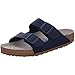 BIRKENSTOCK Arizona SFB Birko-Flor - Sandali da uomo con imbottitura morbida, blu scuro, 41 EU