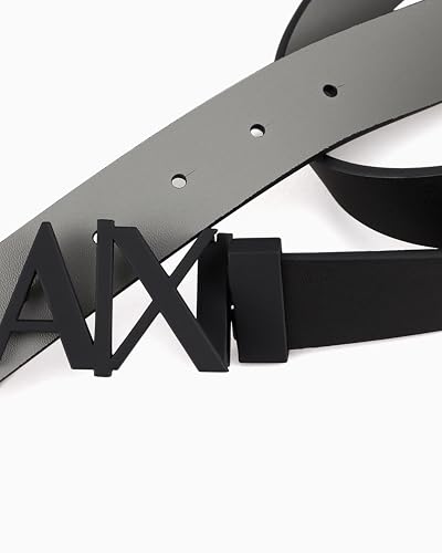 Image of Armani Exchange Men's Gold Buckle Reversible Hinge Belt
