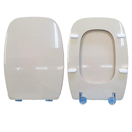 Copriwater Emilia Vavid Legno Rivestito In Resina Poliestere Champagne