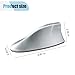 Car Shark Fin Antenna Cover, Plastic Automotive Signal Roof Aerial Cover with Adhesive Tape, Universal Roof Mount Antenna Replacement Vehicle Decorative Cover for Car Truck SUV (Silver)